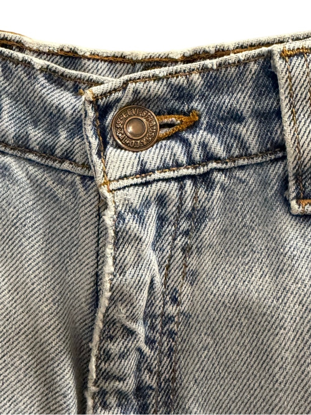 Vintage 1990s Levi’s 954 Orange Tab Denim Shorts Size 11 Made in USA - Picture 6 of 10